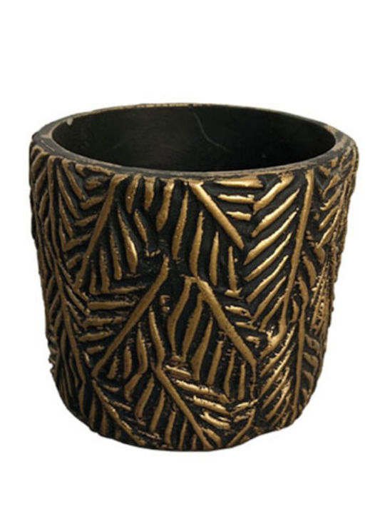 Marhome Planter Concrete Gold 11x11x10cm.