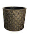 Marhome Übertopf Beton Gold 17x17x14εκ.