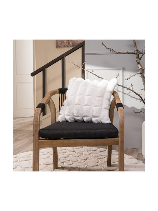 Teoran Sofa-Kissen Cube Aus Pelziger 01 45x45cm