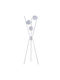 Opviq Floor Lamp H155xW50cm. with Socket for Bulb E27 White