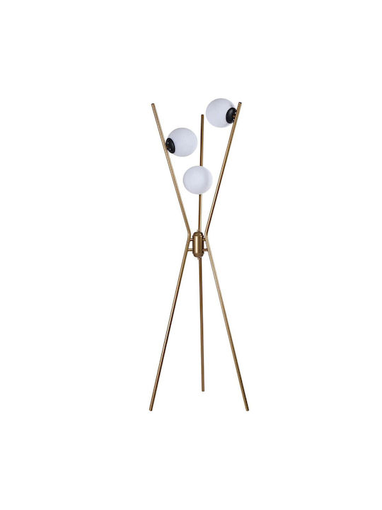 Opviq Floor Lamp H155xW50cm. with Socket for Bulb E27 Yellow