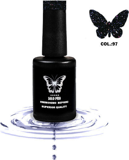 Solo Pro Ημιμόνιμο Βερνίκι Νυχιών 97 με Glitter 12ml