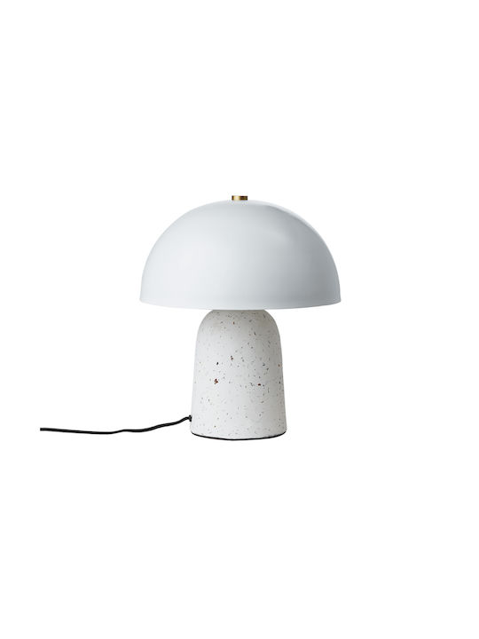 Selected by Pragmatic Metal Vintage Table Lamp with White Shade and Base