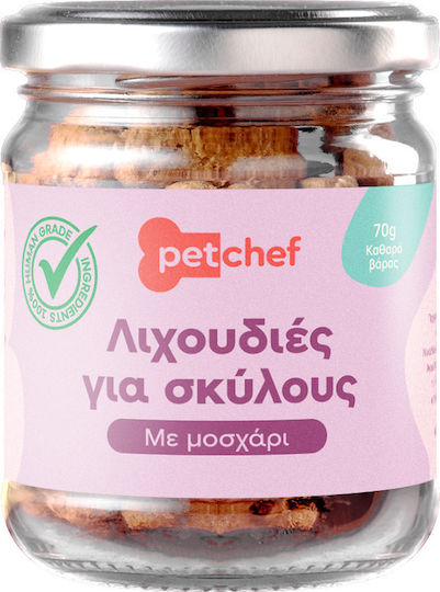 Petchef Λιχουδιά Σκύλου με Μοσχάρι, Μήλο, Βοδινό, Κρέας, Αυγό και Ελαιόλαδο 70gr