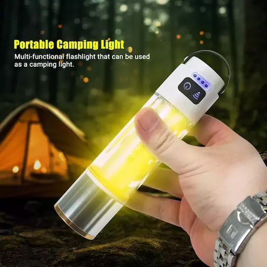 Led Laterne Batterie für Camping mit Taschenlampe 2000lm Weiße