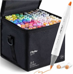 Ohuhu Honolulu B Brush & Chisel 104 Μαρκαδόροι ...