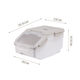 Animal Food Storage Container Silicone for Dog & Cat 2x in Transparent Color