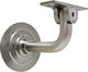 Support for Wooden Handrail Brass Foldable Matte Nickel 074-8001 Metalor