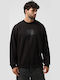 Hanorace Barbati Classic Oval Crew Negru