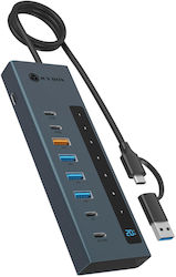 Icy Box USB Hub 9 Θυρών (USB-A) IB-HUB1743-CPD Icy Box USB Hub 9 Θυρών (USB-A) IB-HUB1743-CPD