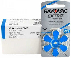 Rayovac Extra Advanced Μπαταρίες Ακουστικών Βαρηκοΐας 675 1.45V Rayovac Extra Advanced Μπαταρίες Ακουστικών Βαρηκοΐας 675 1.45V