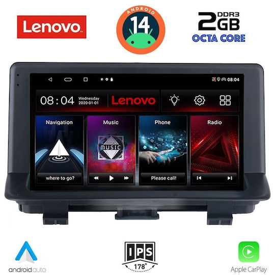 Lenovo Car Audio System for Audi Q3 2012-2018 (Bluetooth/USB/AUX/WiFi/GPS/Apple-Carplay/Android-Auto) with Touch Screen 9"