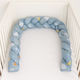 Crib Bumpers Braided Inside Blue
