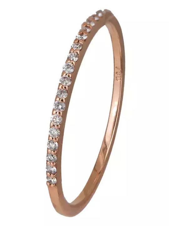 Damentagerring Roségold 18K