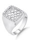 Chevalier Chevalier Ring with Stones made of White gold 14K
