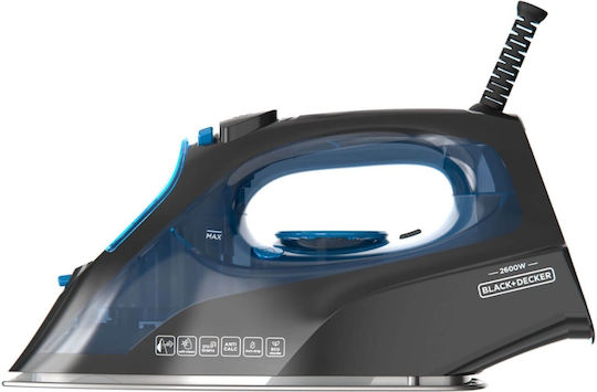 Black & Decker Σίδερο Ατμού 2600W με Κεραμική Πλάκα
