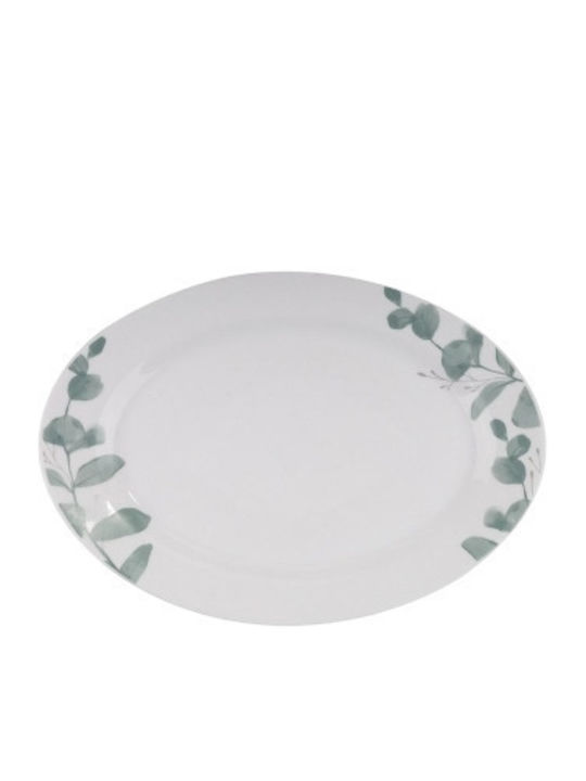 Max Home Serving Platter Oval Green 30x22cm
