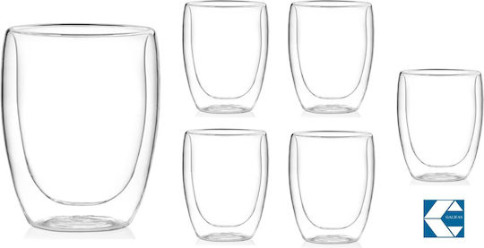 Galifas Set of Glasses Water made of Glass 240ml 6pcs