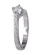 Single Stone Ring in 18K White Gold with Diamond