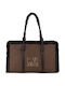 Günstige Damen Shopper Tasche Schwarz