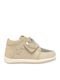 Kinder Sneakers Hoch Anatomisch mit Klettverschluss Gold