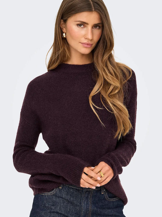 Camilla Damen Langarm Pullover Bordeaux