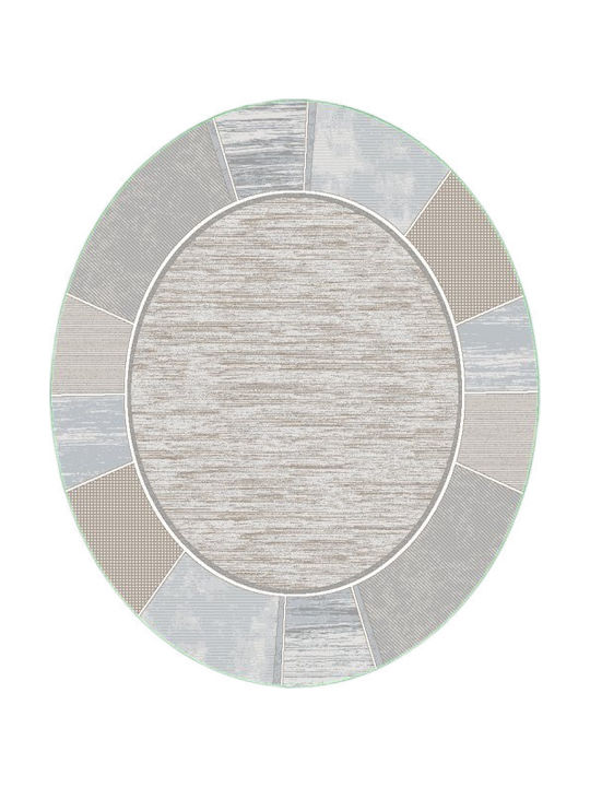 Klonaras Modern 9249 Teppich Rund Synthetisch,P...