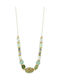 Akzent Necklace from Gold Plated Steel Turquoise