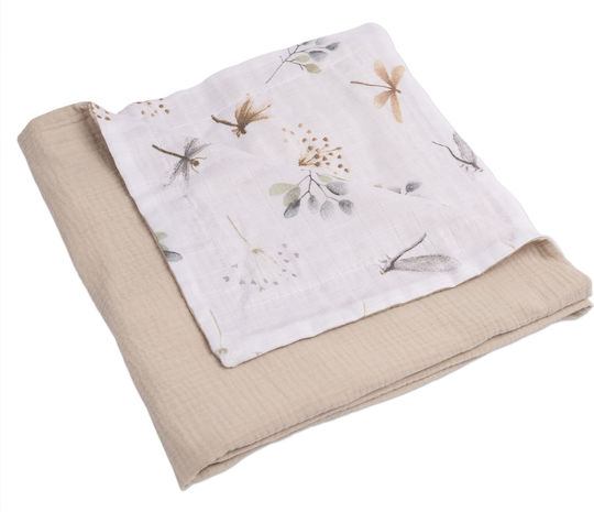 Kidizi Babydecken Wickeltücher für Kinderzimmer 110x75cm