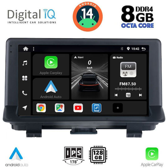 Digital IQ Ηχοσύστημα Αυτοκινήτου για Audi Q3 2012-2018 (Bluetooth/USB/AUX/WiFi/GPS/Apple-Carplay/Android-Auto) με Οθόνη Αφής 9"