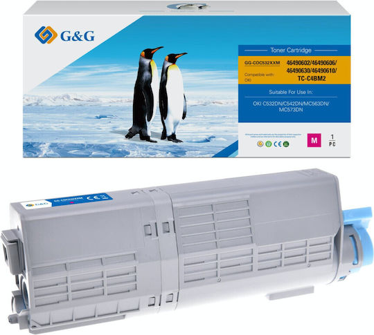 Toner Premium G&g 6k OKI 46490606 Magenta