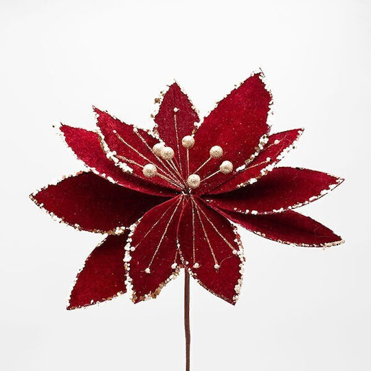Kunstblume Samt Burgundische Champagner Details 33x45cm