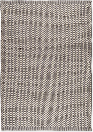 Tapicap Handgefertigt Teppich Außenbereich Rechteckig Synthetisch,Polyester/Cotton/Leather White-grey