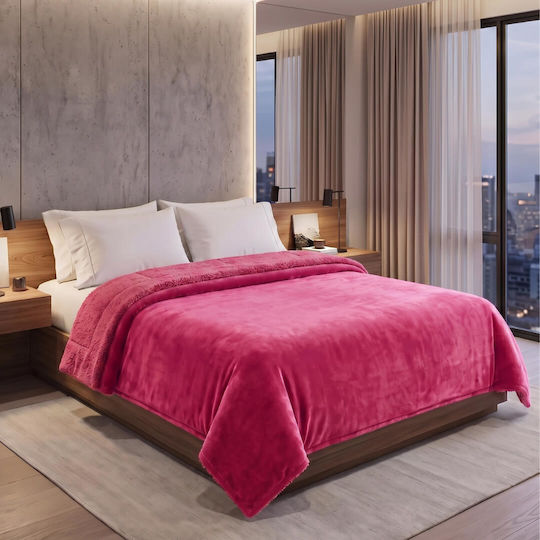 Sherpa 1+1 Δώρο Υπέρδιπλη 220x240εκ. Pink