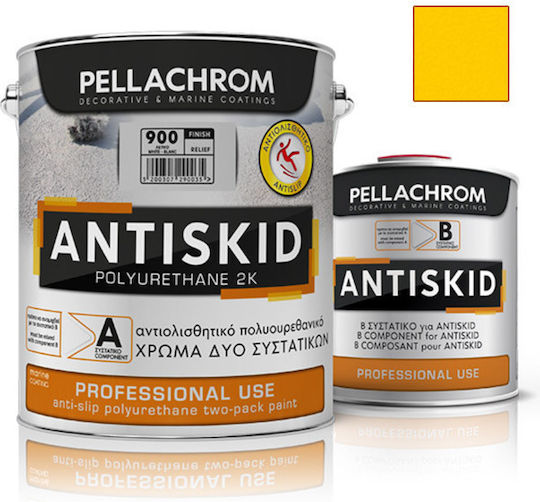Pellachrom Antiskid A+b Χρώμα Δαπέδων Κίτρινο 750ml G900000750