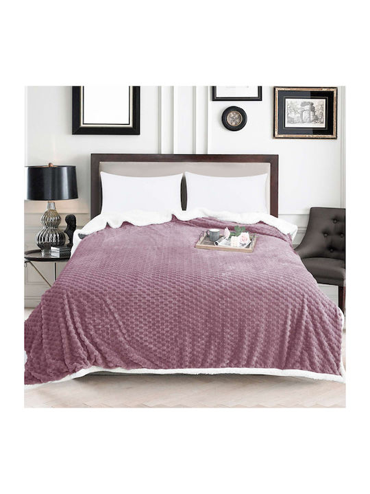 SpitiBazaar Blanket Furry Queen 220x240cm Pink