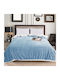 SpitiBazaar Blanket Furry Queen 220x240cm Blue