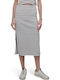 Pencil Midi Skirt Ivory / Black