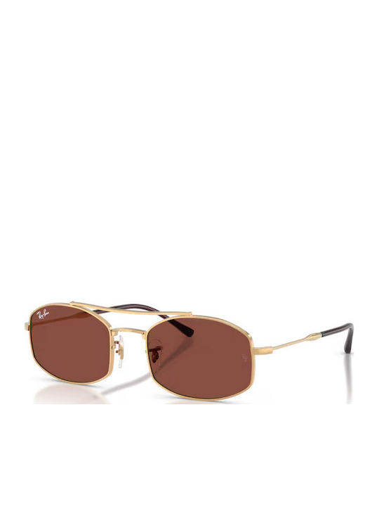 Ray Ban Unisex Γυαλιά Ηλίου με Χρυσό Μεταλλικό ...