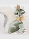Eurolamp Velvet Fox Mint 19x20cm