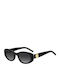Boss Women's Sunglasses with Black Plastic Frame and Black Gradient Lens