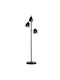 Opviq Floor Lamp H147xW30cm. with Socket for Bulb E27 Black