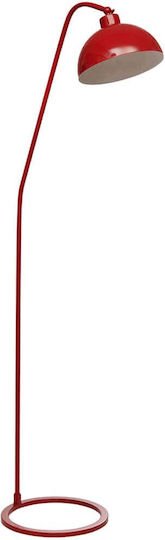 Opviq Floor Lamp H155xW30cm. with Socket for Bulb E27 Red