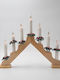 Wooden Candlestick Bridge Earthy Brown Transformer 40x4.8x33.8cm