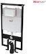 Alcaplast Built-in Plastic Low Pressure Rectangular Toilet Flush Tank Black