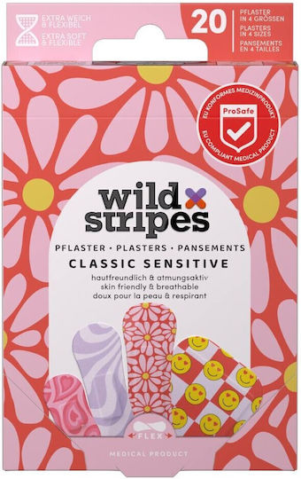 Wild Stripes Classic Sensitive Αυτοκόλλητα Επιθέματα 20τμχ