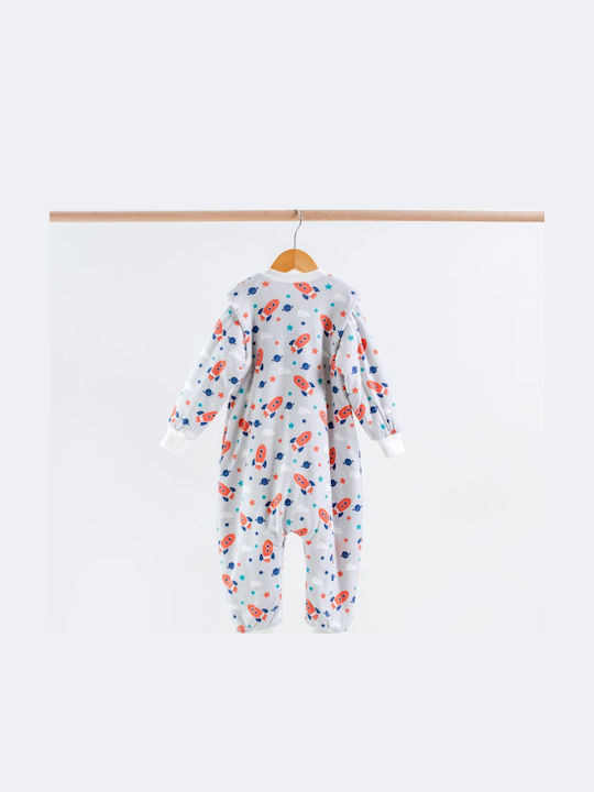 Tender Winter Schlafsack mit Füßen Sky Blue mit abnehmbaren Ärmeln