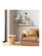 Beige Wall Shelves (2 Pieces) 43x18x10cm