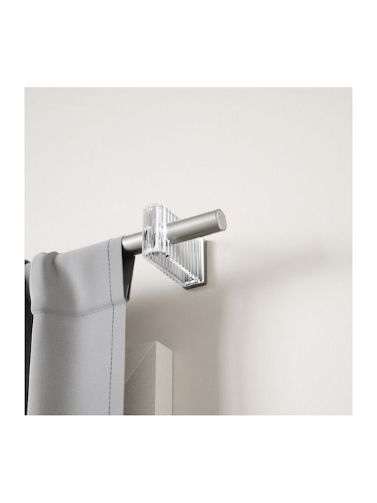 Umbra Extendable Metallic Curtain Pole Flute Single Φ2.5mm 107-305cm Nickel