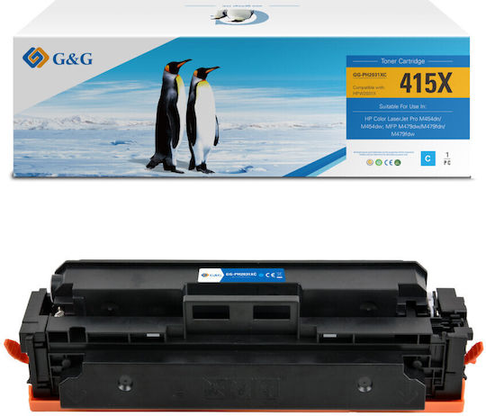 Toner Premium G&g 6k Hp 415x Cyan W2031x Hp415x